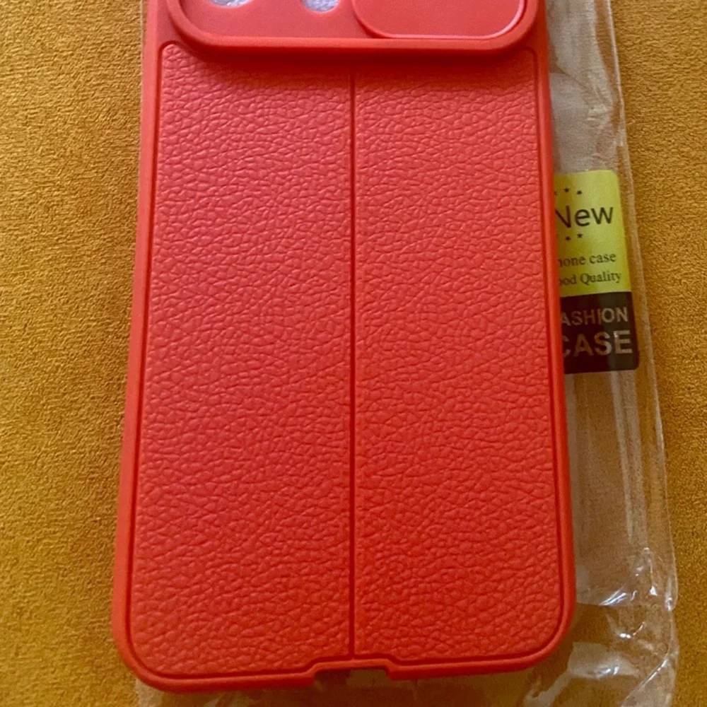 iPhone 14 pro max red shockproof case with slide cover camera lens prote…
